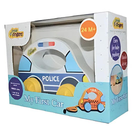 Little Fingers My First Car - Ambulance Toy for Toddlers, 24 Months+, Smooth Rolling Wheels, Easy to Hold, Handcrafted Design