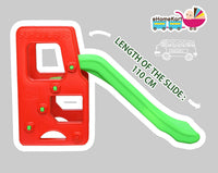 eHomeKart Garden Slide for Kids - eHomeKart School Bus Garden Slider - Perfect for Home/Indoor or Outdoor - L125 x B47 x H80 cm