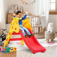 Baybee 3 in 1 Baby Slides for Kids | Outdoor Sliding with Basketball Set, Antislip Steps & Climbing | Perfect Baby Play Area Indoor Setup | Freestanding Slider for Kids 2 to 5 Years (Grand Slide)