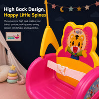 eHomeKart Swing for Kids - 3-in-1 Adjustable Baby Swing Toy for Indoor and Outdoor - for Boys and Girls of Age 6 Months+ (Pink)
