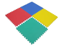 Eva Kid's Interlocking Multi Color Play Mat - 10 Mm Thickness - Set Of 4 Tiles - 60 Cm X 60 Cm Each Tile