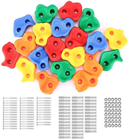 Little Fingers Wall Climbing Rock Holds Kids Climbing Kit for Kids Indoor/Outdoor Playground