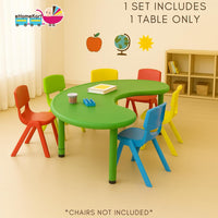 eHomeKart Fish Table - Perfect for Home and School - Front Round Table for Kids - (53 x 20 x 20 inches) - Colour May Vary, Plastic