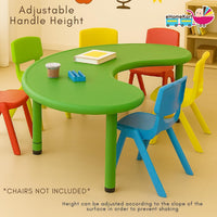 eHomeKart Fish Table - Perfect for Home and School - Front Round Table for Kids - (53 x 20 x 20 inches) - Colour May Vary, Plastic