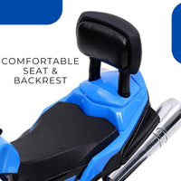 eHomeKart FunRide R1 Kids Tricycle - Front Headlight and Musical - 2 Years to 5 Years - Trike for Indoor and Outdoor - Up to 30 Kgs - Made in India (Blue)