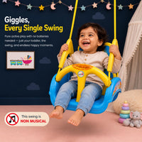 eHomeKart Swing for Kids - 3-in-1 Adjustable Baby Swing Toy for Indoor and Outdoor - for Boys and Girls of Age 6 Months+ (Pink)