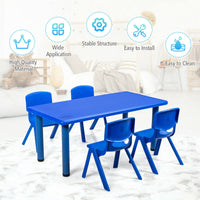 Little Fingers Intra Kids Strong and Sturdy School Study Half Round Moon Kids Table