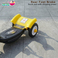 Fun Ride Kids Scooter - Rush Three Wheel Kick Scooters for Boys and Girls with Sipper, Bell, Adjustable Height and Rear Brake - 3 Wheels Skate for Age 3-10 Years (Black)