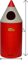 Little Fingers Jumbo Pencil-Shaped Dustbin for Kids – Colorful Cartoon Garbage Bin for Play School, Nursery & Home Use – Plastic Trash Can -1pc