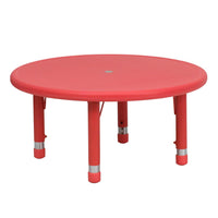 Little Fingers in Plastic Adjustable Round Activity Table