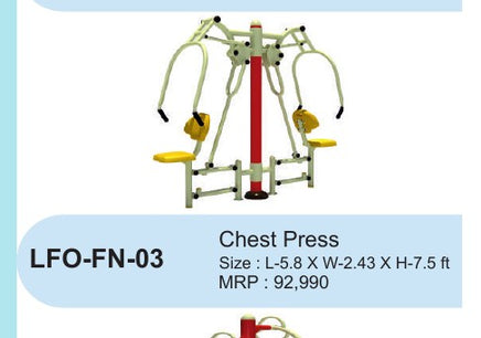Chest Press – LFO-FN-03 outdoor fitness equipment