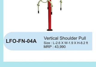 Vertical Shoulder Pull – LFO-FN-04A outdoor fitness equipment