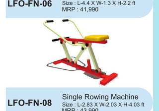 Single Rowing Machine – LFO-FN-08 outdoor fitness equipment