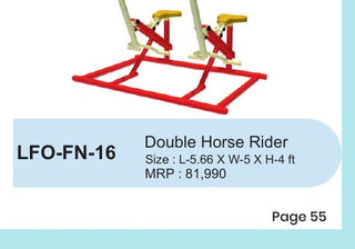 Double Horse Rider – LFO-FN-16 outdoor fitness equipment