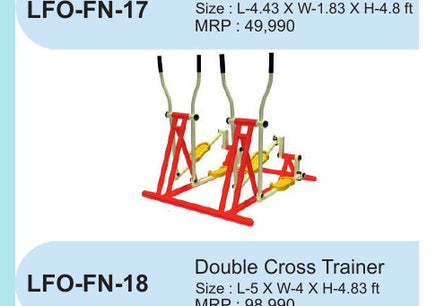 Double Cross Trainer – LFO-FN-18 outdoor fitness equipment