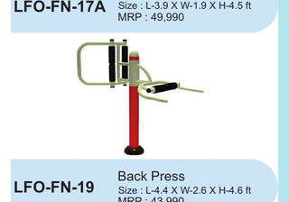 Back Press – LFO-FN-19 outdoor fitness equipment