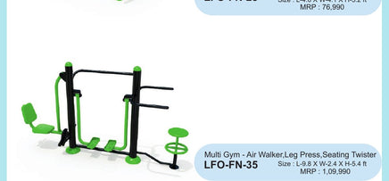 Multi Gym - Air Walker, Leg Press, Seating Twister – LFO-FN-35 outdoor fitness equipment