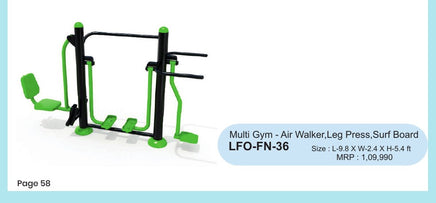 Multi Gym - Air Walker, Leg Press, Surf Board – LFO-FN-36 outdoor fitness equipment