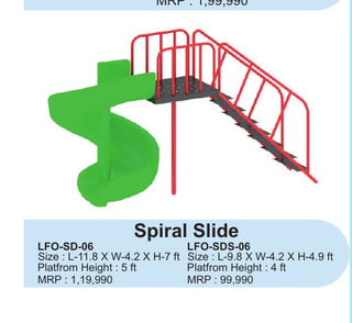 Spiral Slide LFO-SD-06 – Intra Kids Outdoor Playground