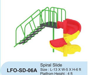 Spiral Slide LFO-SD-06A – Intra Kids Outdoor Playground
