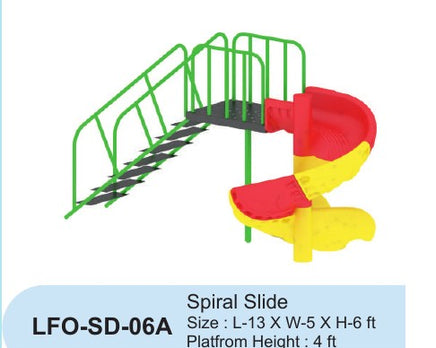 Spiral Slide LFO-SD-06A – Intra Kids Outdoor Playground