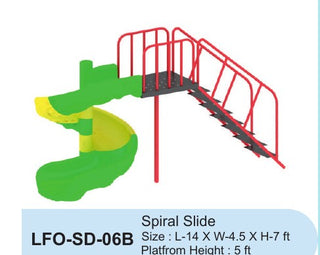 Spiral Slide LFO-SD-06B – Intra Kids Outdoor Playground
