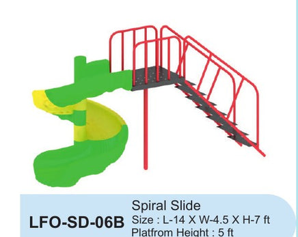 Spiral Slide LFO-SD-06B – Intra Kids Outdoor Playground