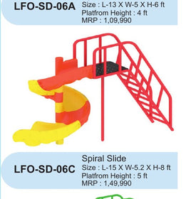 Spiral Slide LFO-SD-06C – Intra Kids Outdoor Playground