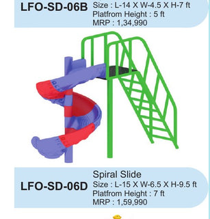 Spiral Slide LFO-SD-06D – Intra Kids Outdoor Playground