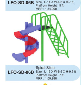 Spiral Slide LFO-SD-06D – Intra Kids Outdoor Playground