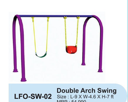 Double Arch Swing LFO-SW-02 – Intra Kids Outdoor Playground