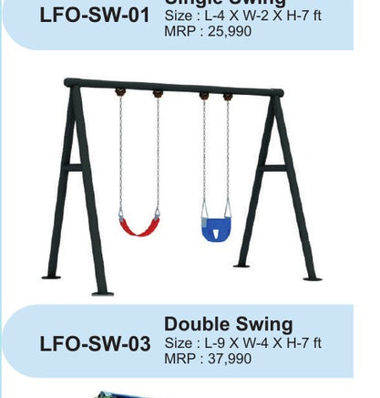 Double Swing LFO-SW-03 – Intra Kids Outdoor Playground