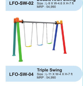 Triple Swing LFO-SW-04 – Intra Kids Outdoor Playground