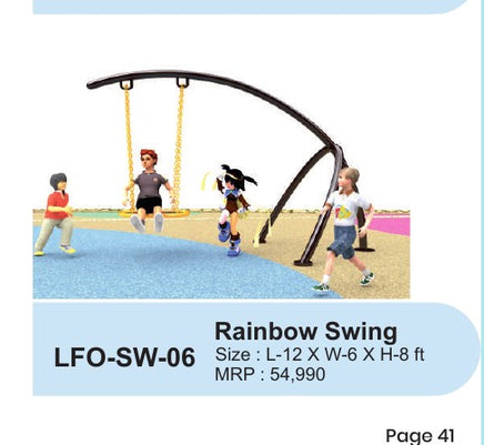 Rainbow Swing LFO-SW-06 – Intra Kids Outdoor Playground
