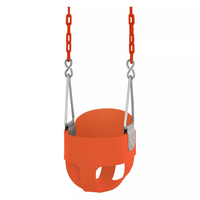 Little Fingers Indoor / Outdoor Play Extra Duty Toddler Swing Seat Red Color For Kids Activities Toddler Swing chair rbwtoy13126.