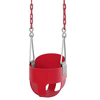 Little Fingers Indoor / Outdoor Play Extra Duty Toddler Swing Seat Red Color For Kids Activities Toddler Swing chair rbwtoy13126.