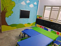 Little Fingers table Strong And Sturdy School Study Table Without Chairs - Rectangle (Yellow)