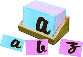 Little Genius Sand Paper Cursive Writing English Alphabets, Multi Color