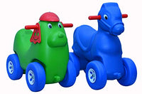 Little Fingers Intra Dog Ride-on Toys for Kids with Wheels (Colour May Vary)