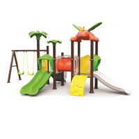 Little Fingers  Full set of big playground with the spring seesaw, 8 feet trampoline ,and two person seesaw with a friendly-budget.