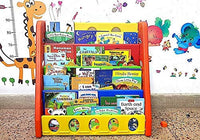 Little Fingers Plastic Bookshelf Cum Multi Pockets Magazine Holder