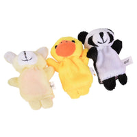 Animal Finger Puppet, Multi Color. Pack of 10