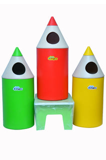 Little Fingers Pencil School Dustbin (Multicolour)