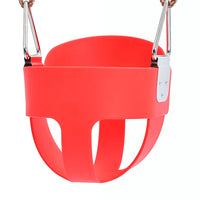 Little Fingers Indoor / Outdoor Play Extra Duty Toddler Swing Seat Red Color For Kids Activities Toddler Swing chair rbwtoy13126.