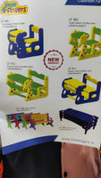 Little Fingers Intra Kids Desk and Chair Set (Colour May Vary) (Giraffe Shape)