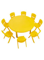 Little Fingers 45'' Round Plastic  Activity Table Set