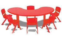 Little Fingers   Half-Moon Plastic Activity Table Set with 4 Chairs
